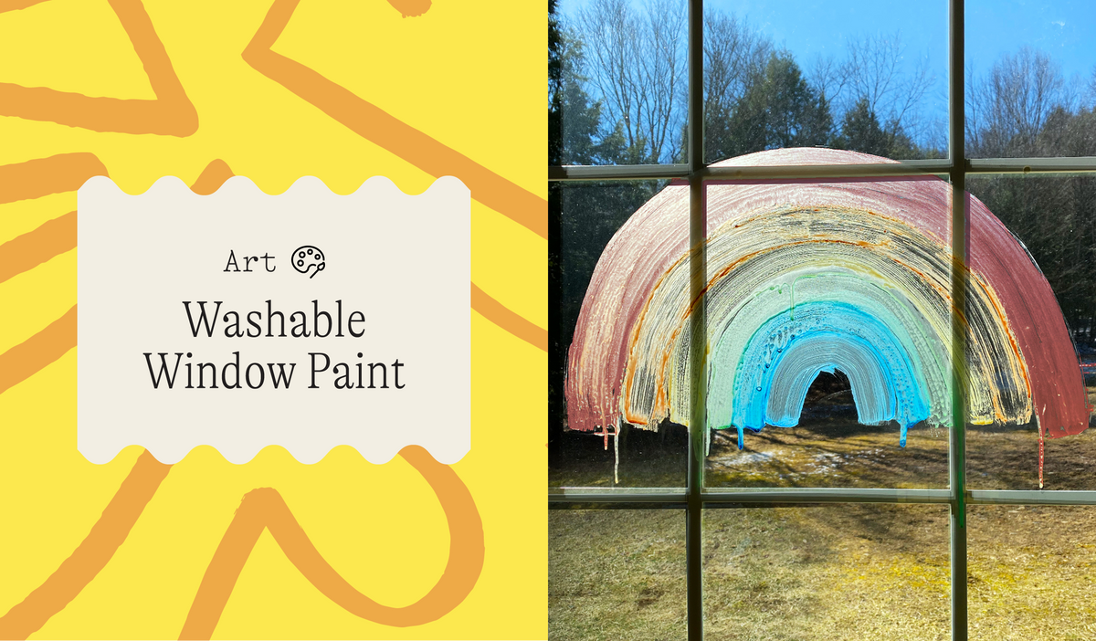 DIY Activity for Kids Homemade Washable Window Paint