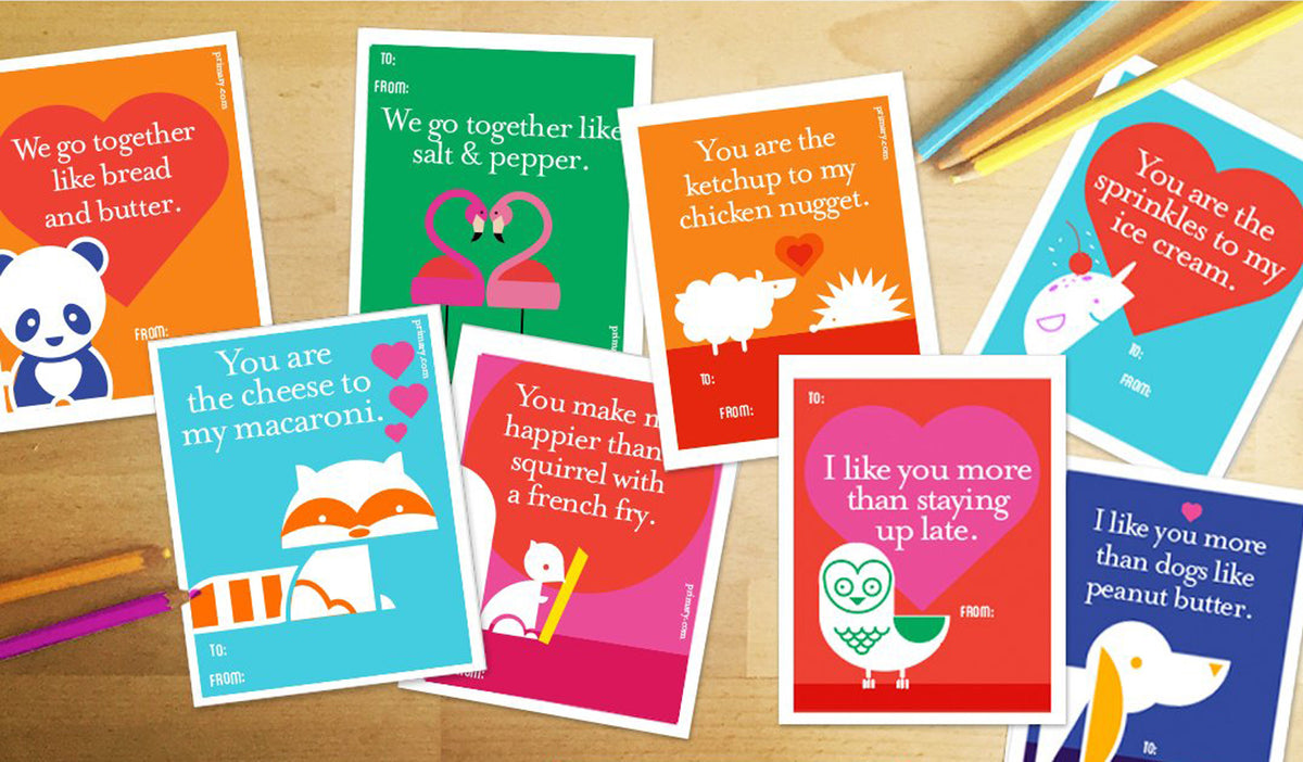 8 Free and Fun Printable Valentines | A Blog by Primary | Primary.com