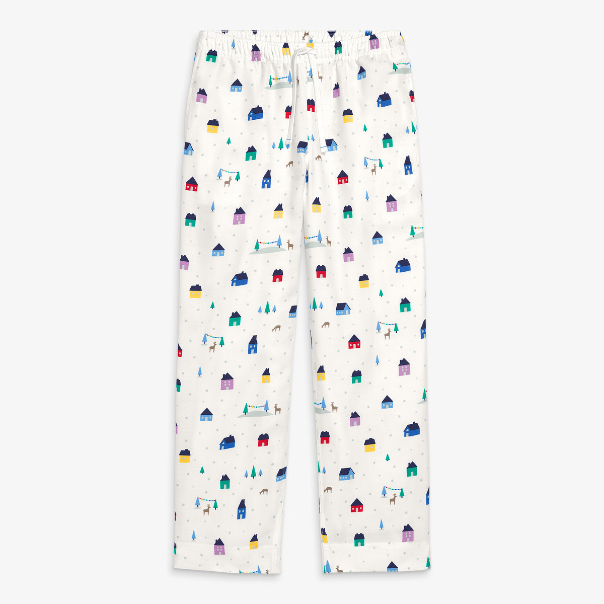 무지개 마을 플래넬 파자마 바지