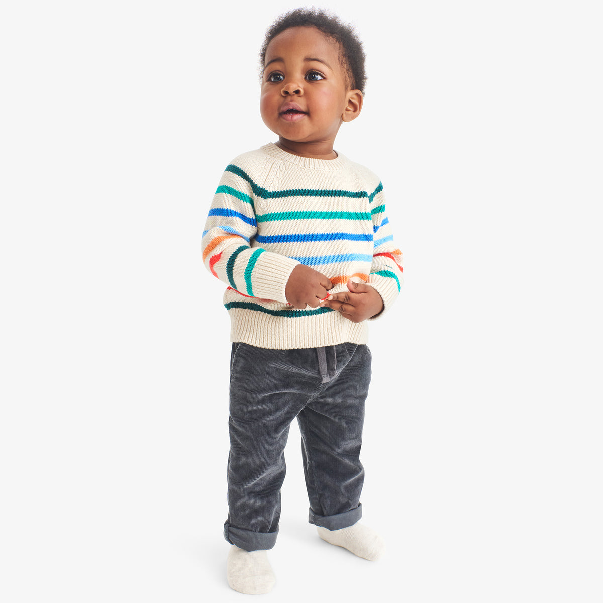 Baby stretch corduroy drawstring pant | Primary.com