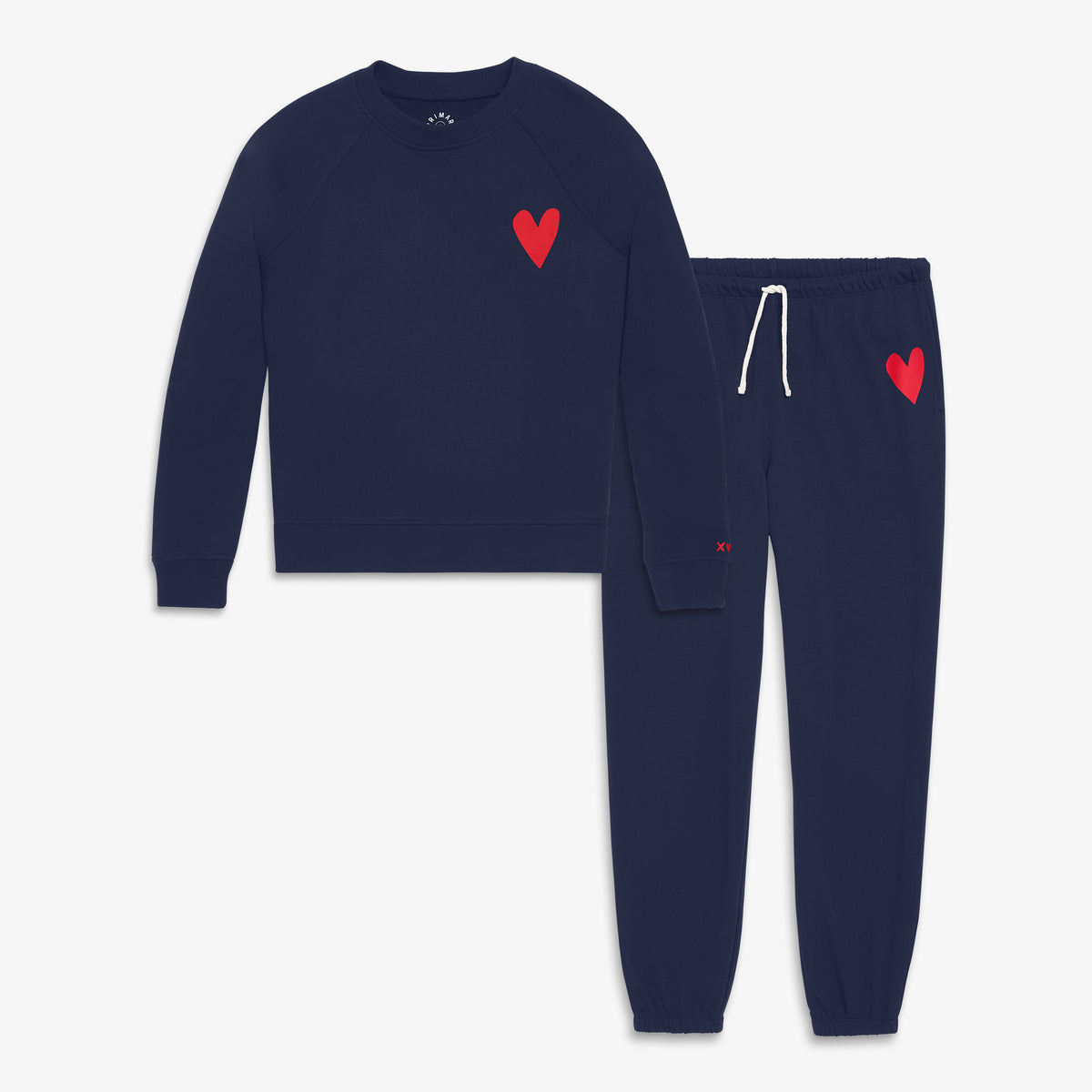 성인 하트 스웨트 세트