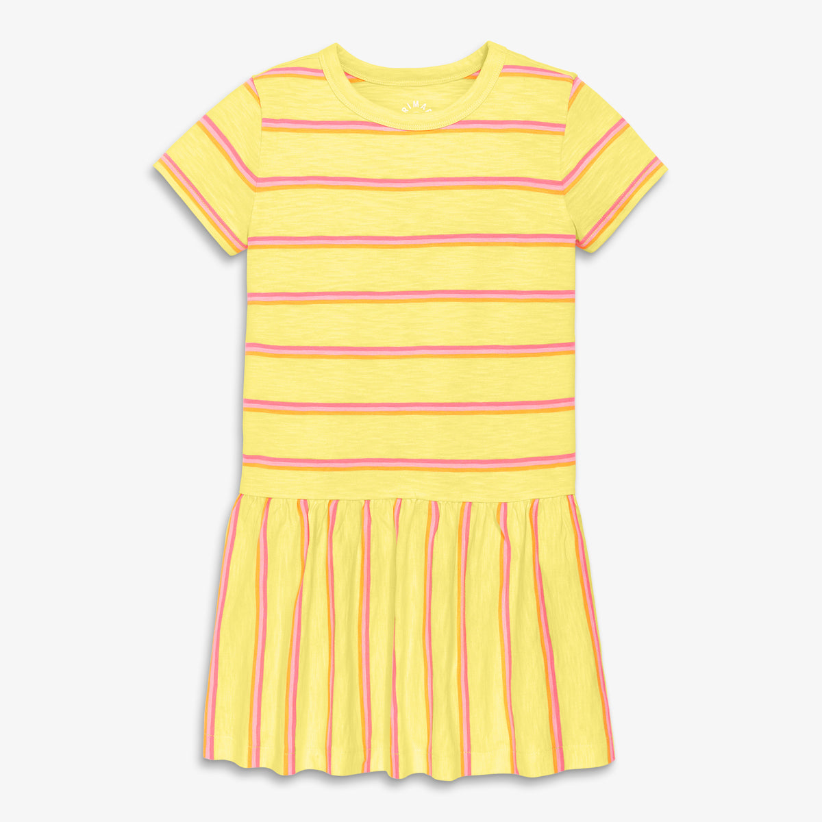 striped yellow dress Clearance Kids short sleeve explorer dress in stripe size 12