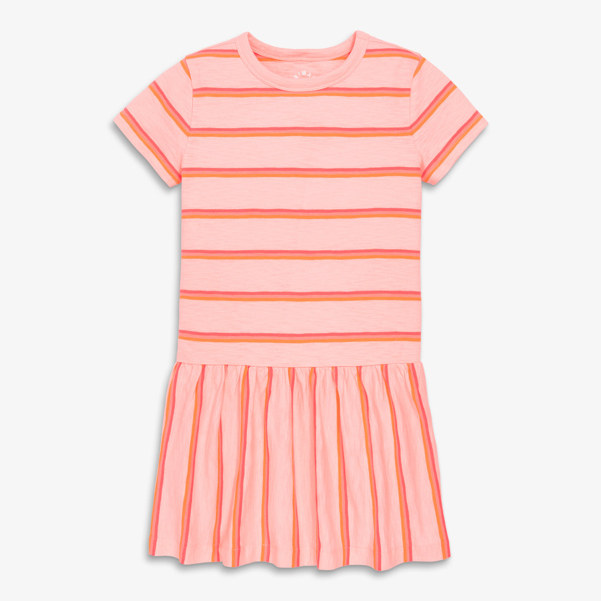 Clearance Kids Short Sleeve Explorer Dress in Stripe Size 12