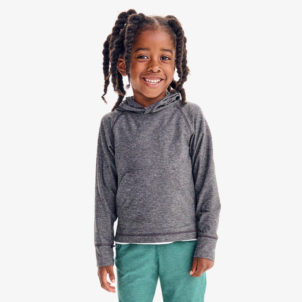 も*ね様 world is over PULLOVER HOODIE CHILD flexknit-pullover-