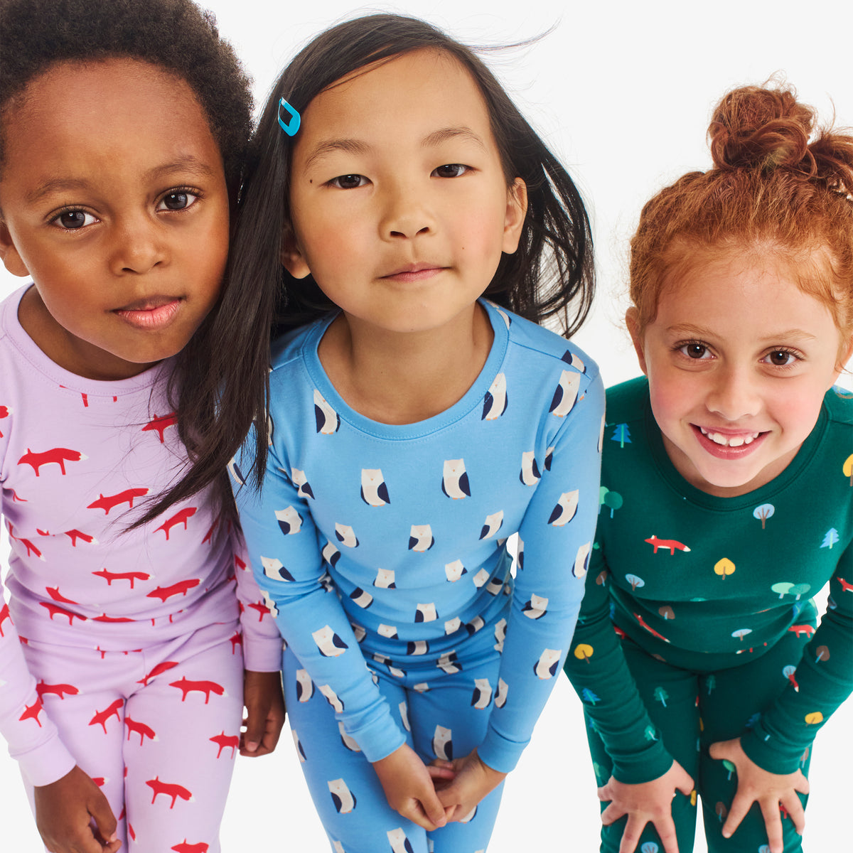 Kids organic pj pant in fox trot | Primary.com