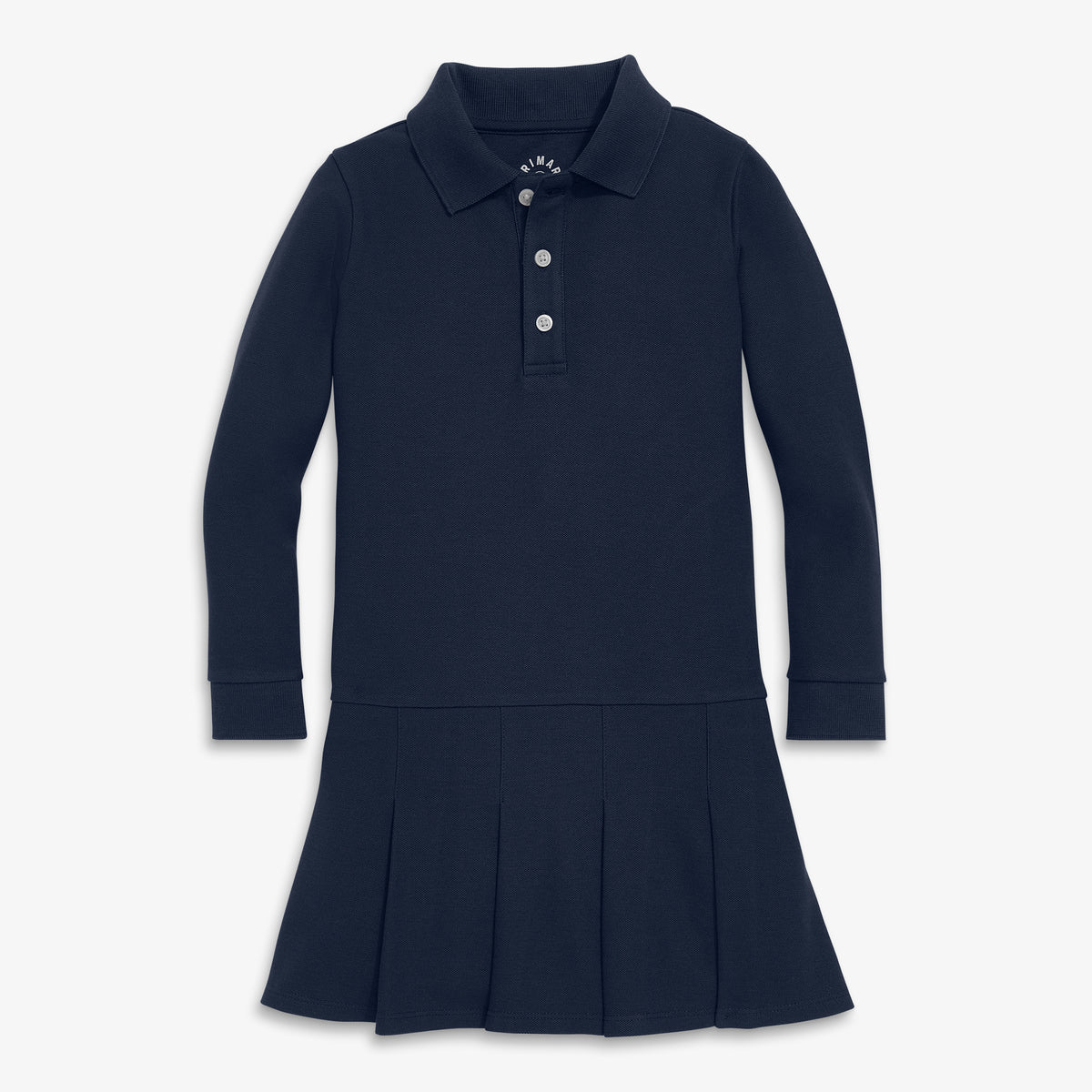 Kids long sleeve pique polo dress size 6-7 Kids long sleeve pique polo dress size 6-7