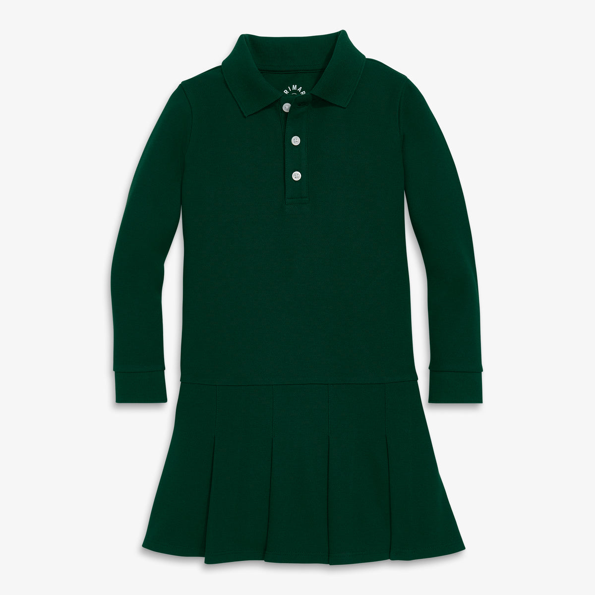 Kids long sleeve pique polo dress size 6-7 Kids long sleeve pique polo dress size 6-7