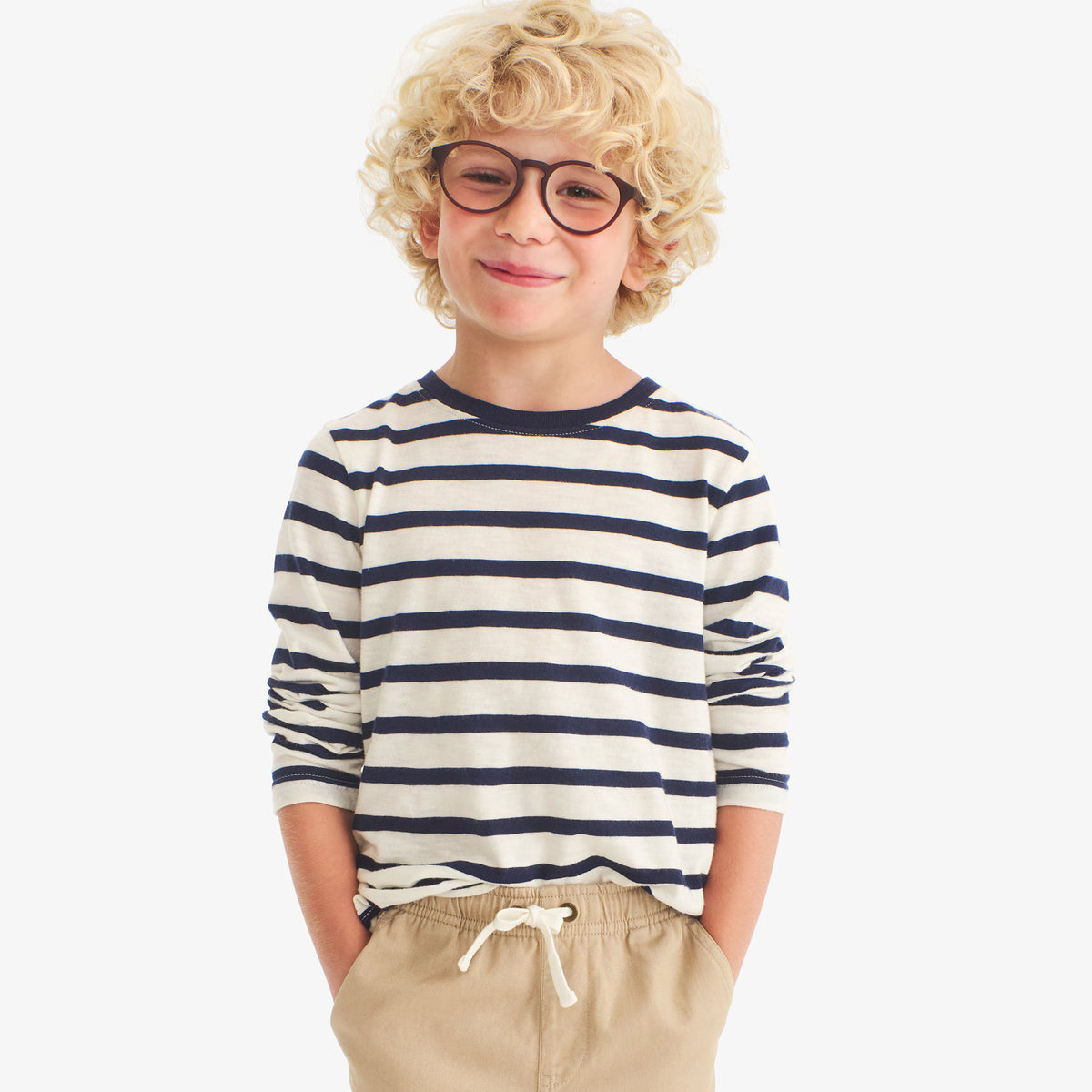 Clearance kids long sleeve tee in stripe | Primary.com Clearance kids long sleeve tee in stripe | Primary.com