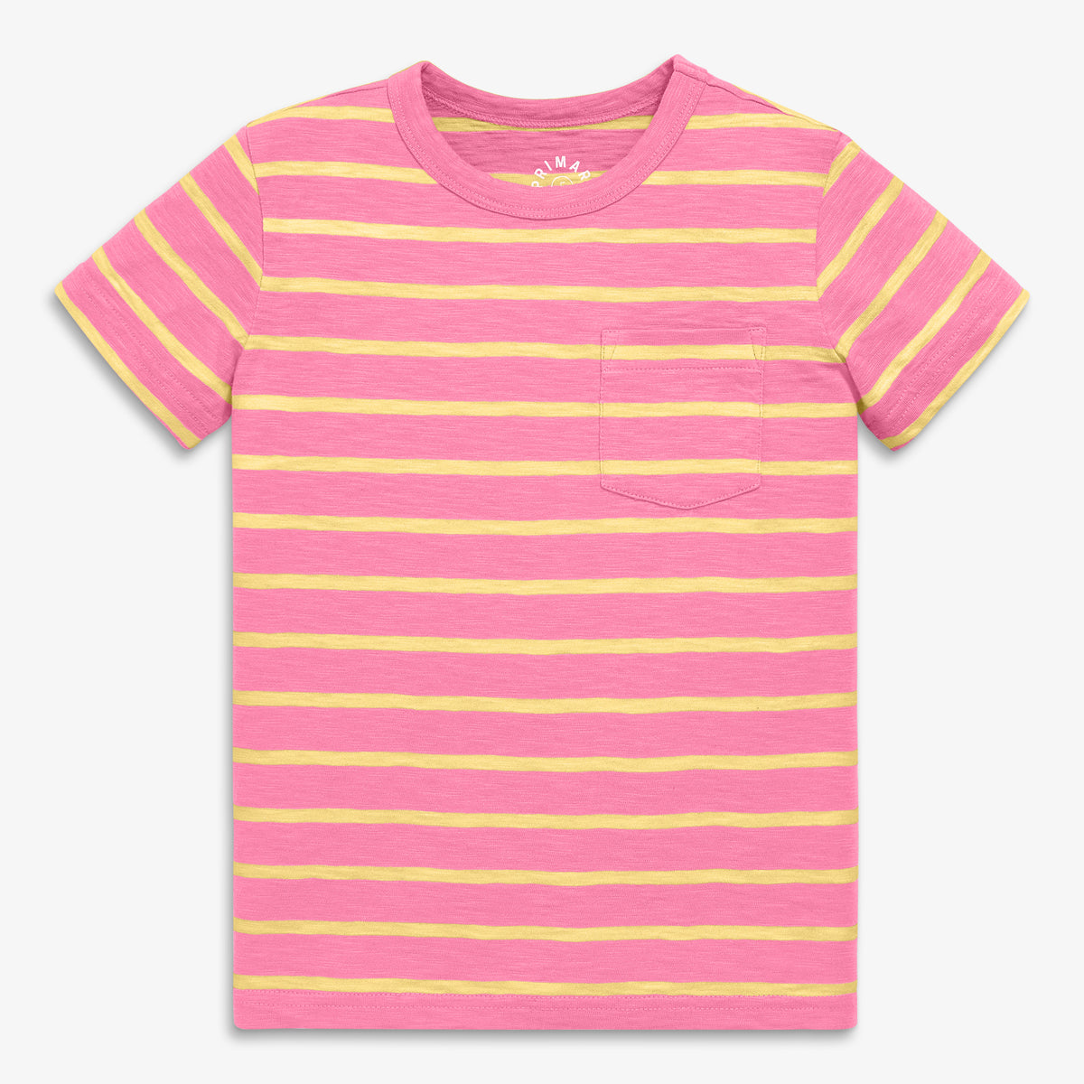 Clearance kids slub pocket tee in stripe | Primary.com
