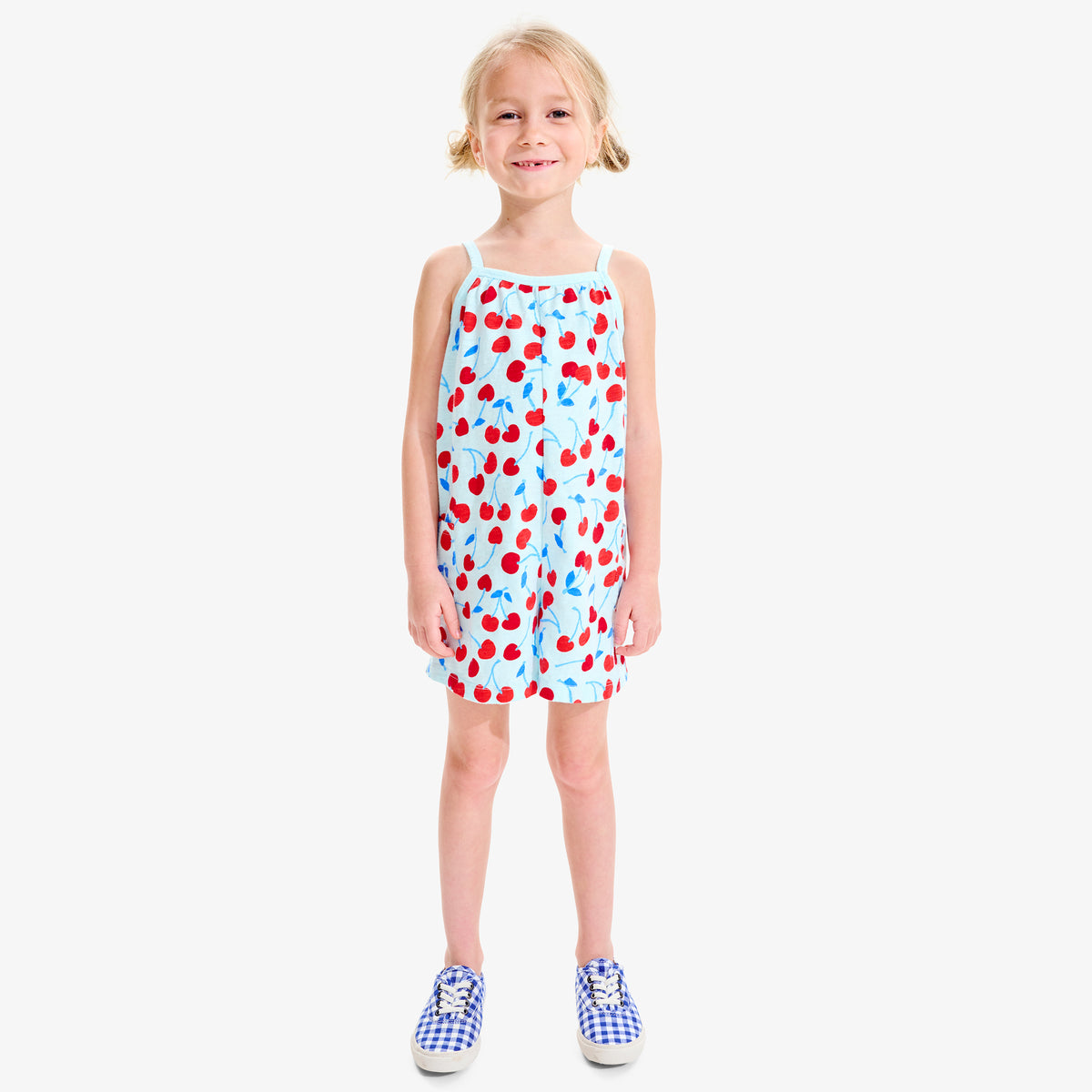 Cherry Embroidered Floral Romper main image 1
