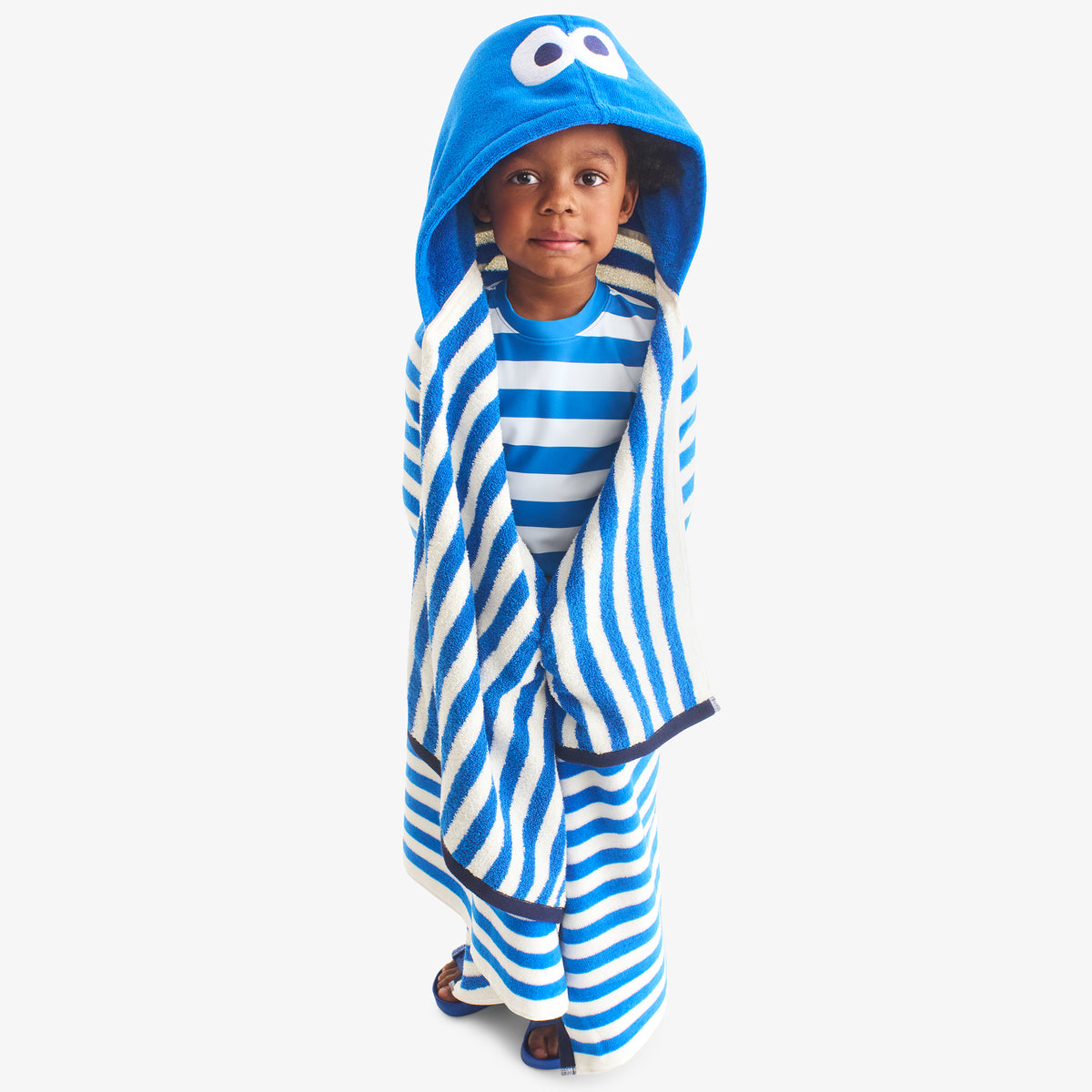 Kids Sesame Street hoodie towel | Primary.com