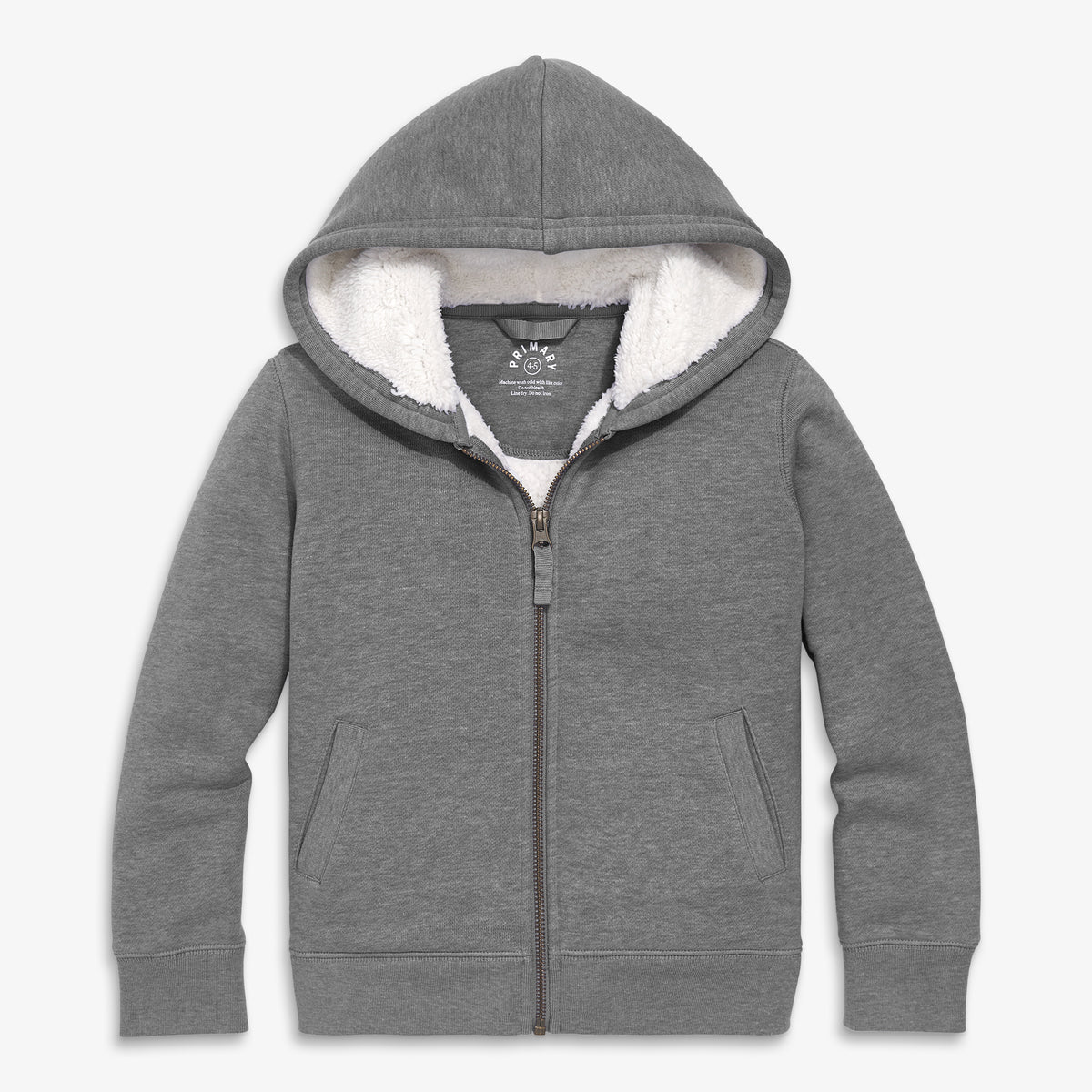 Teddy fleece-lined zip hoodie