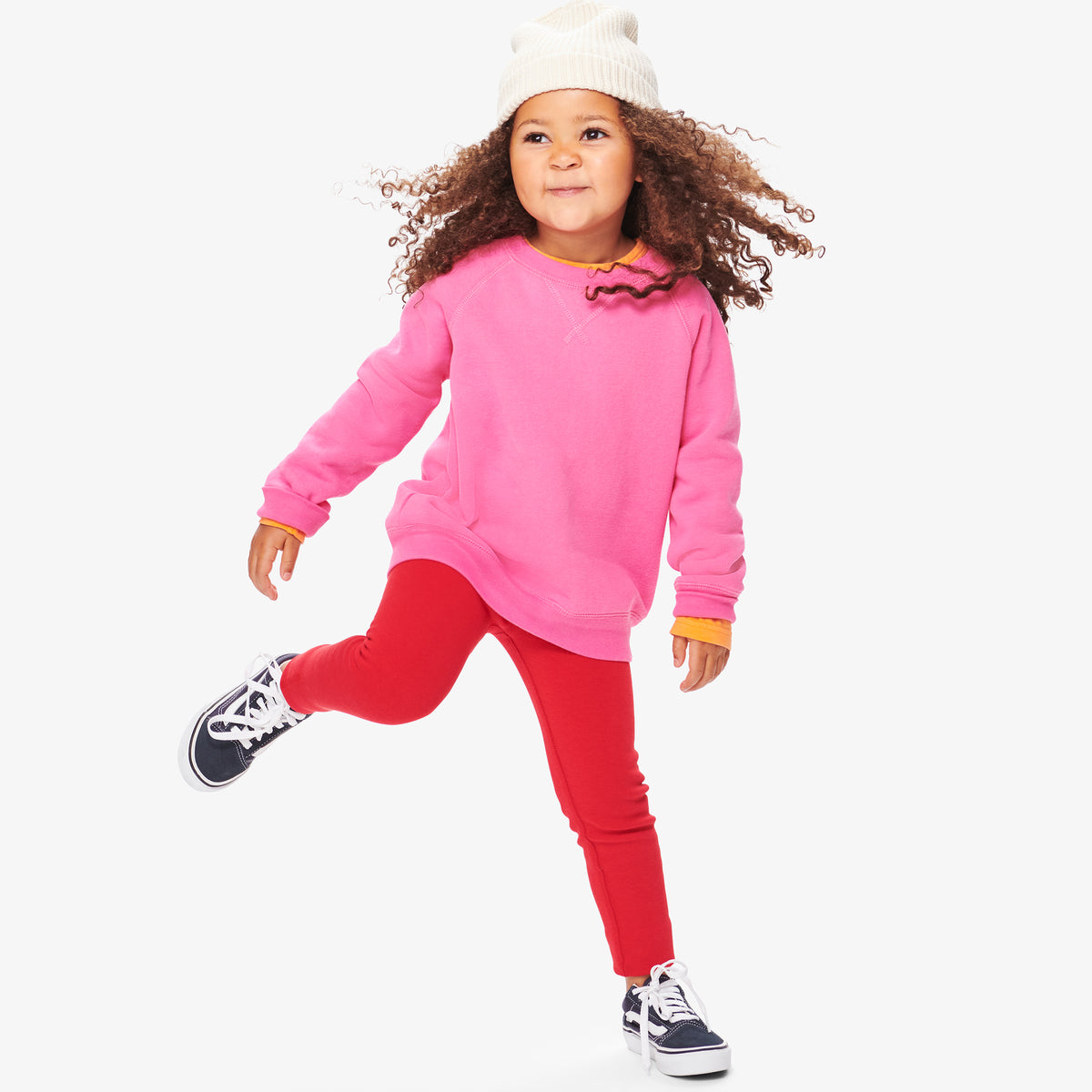 Kids french terry cozy legging | Primary.com