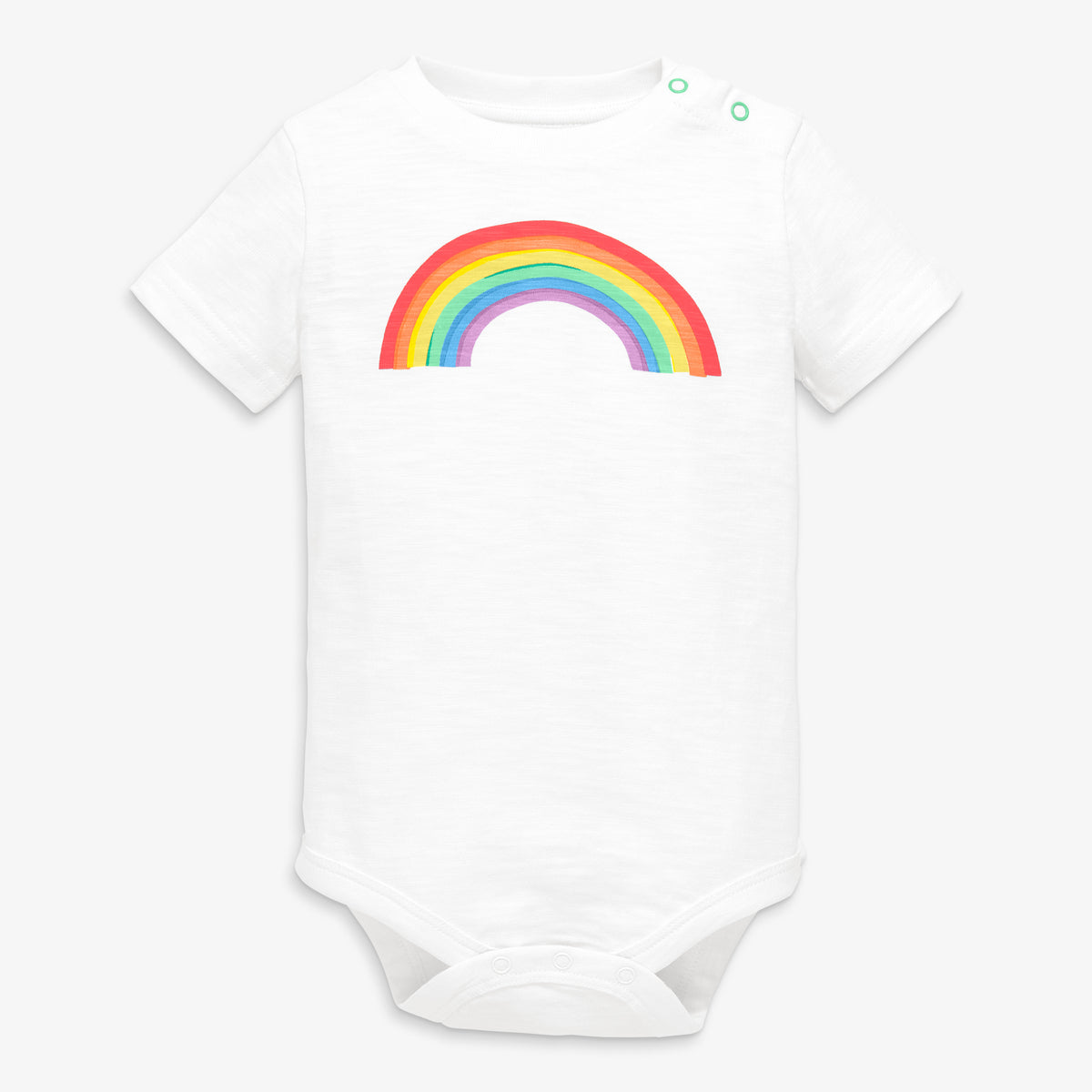 레인보우 반소매 베이비수트