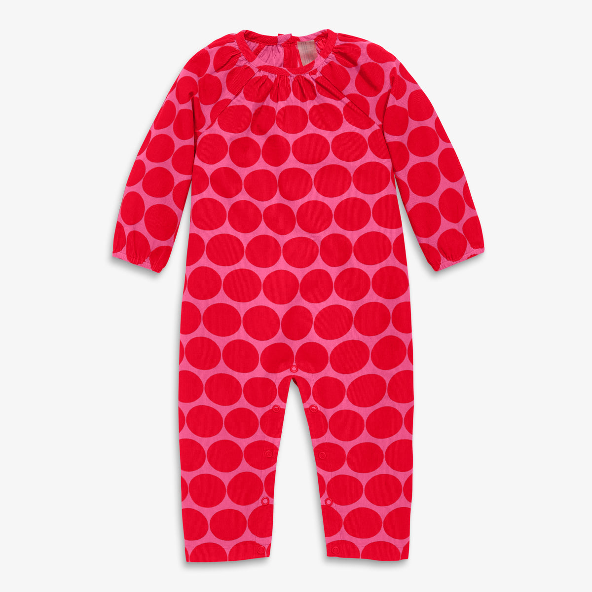 Clearance baby corduroy romper in cutout dot | Primary.com