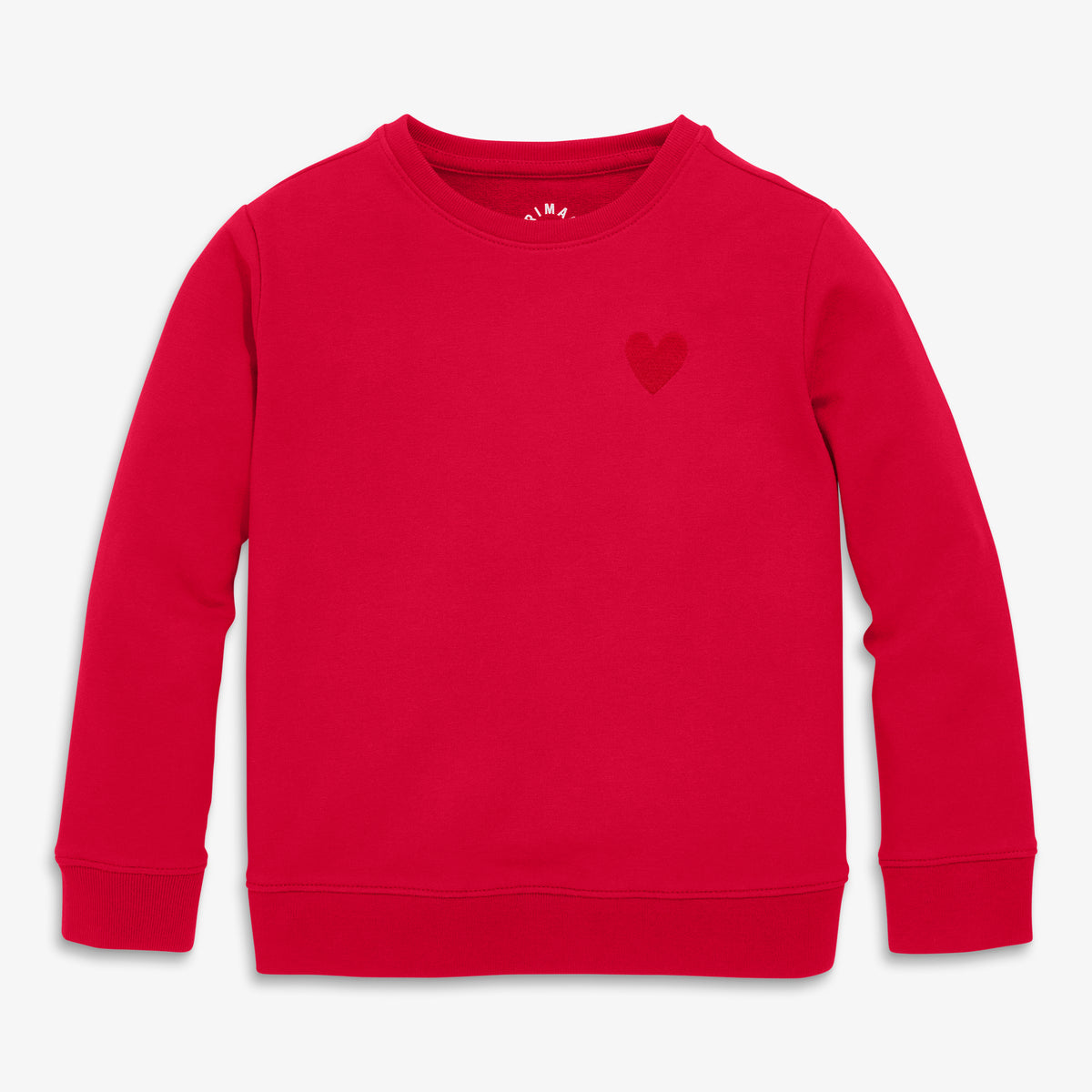 Embroidered Crewneck Sweatshirt (Crimson)