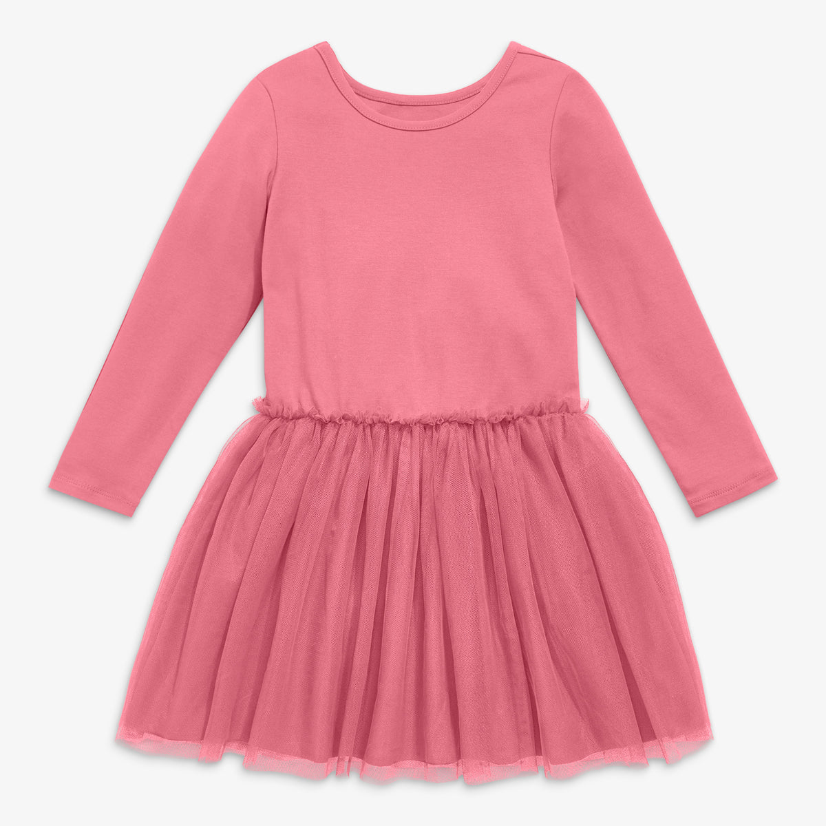 pink long sleeve tutu dress Clearance kids tutu dress