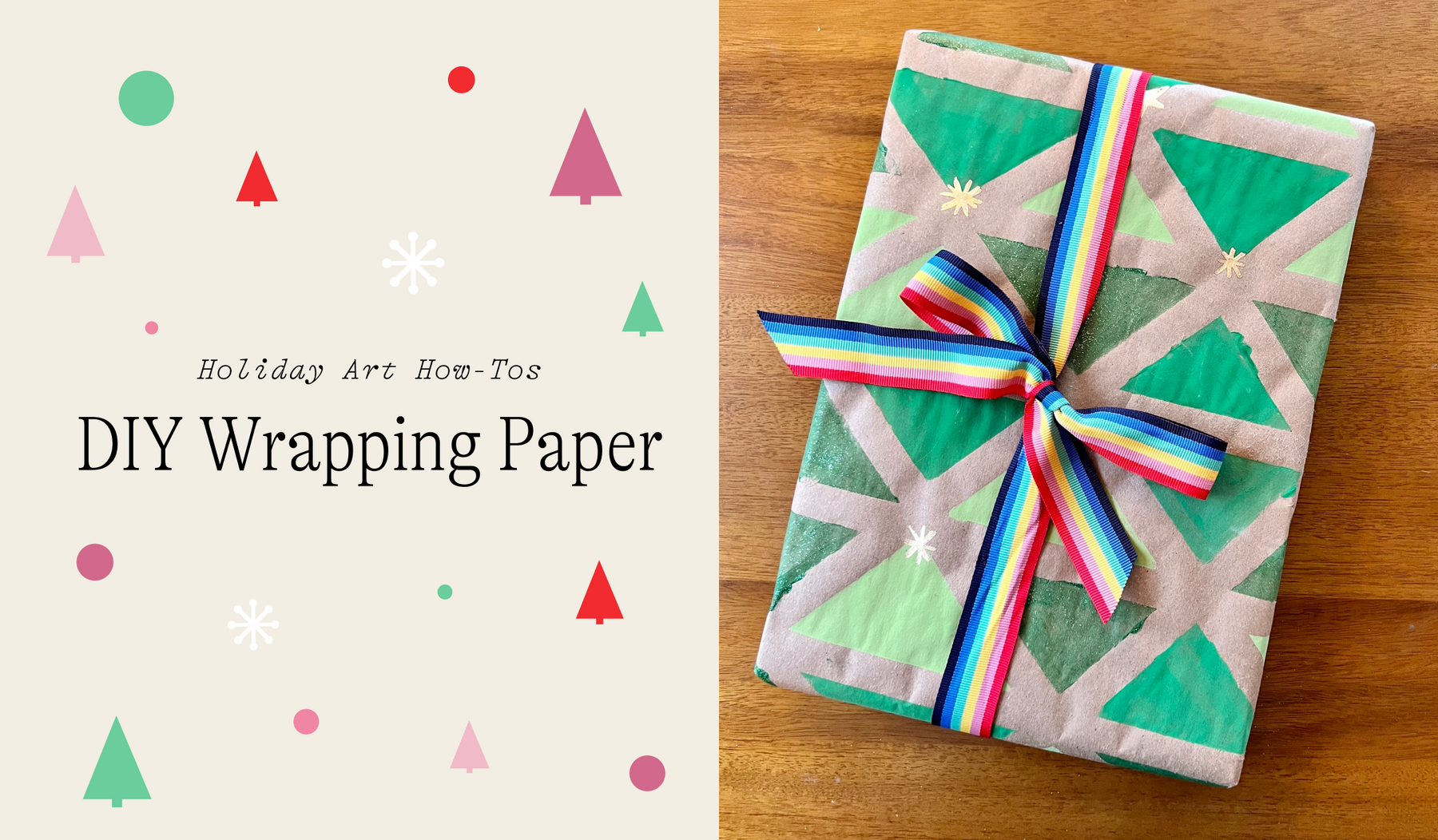 Holiday How-To: DIY Patterned Wrapping Paper