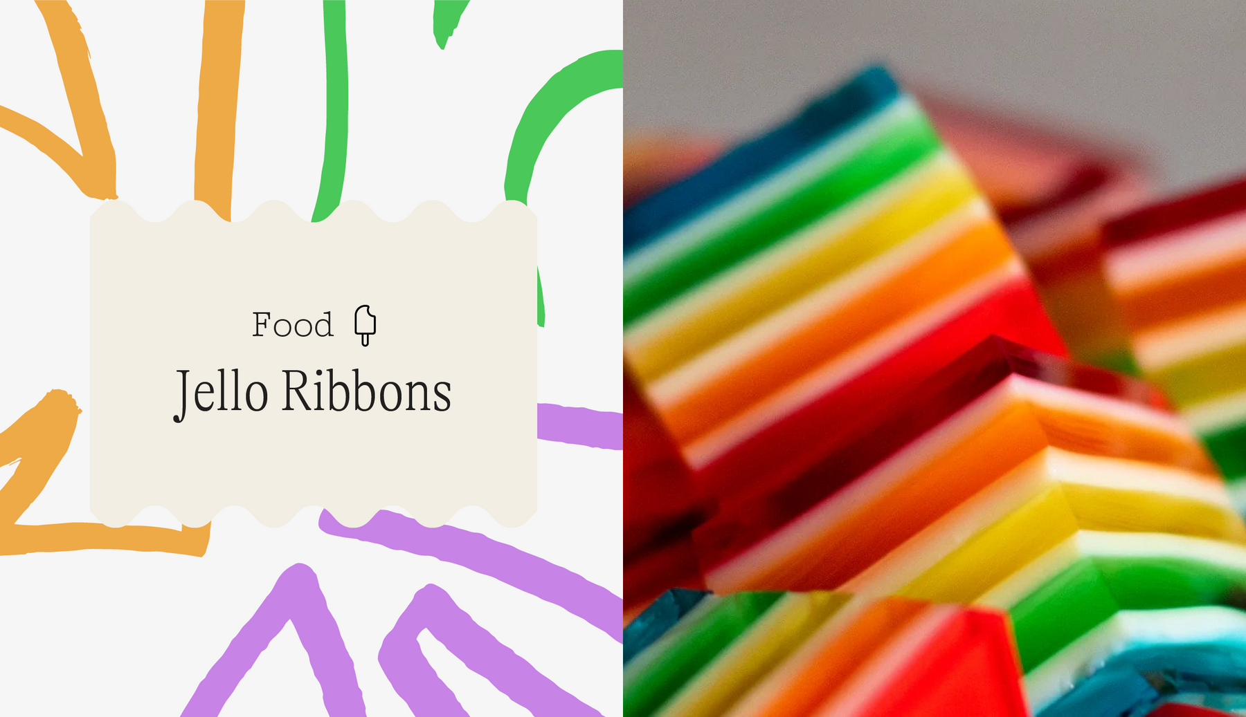 Primary Color Camp: How to Make Rainbow Jello Ribbons