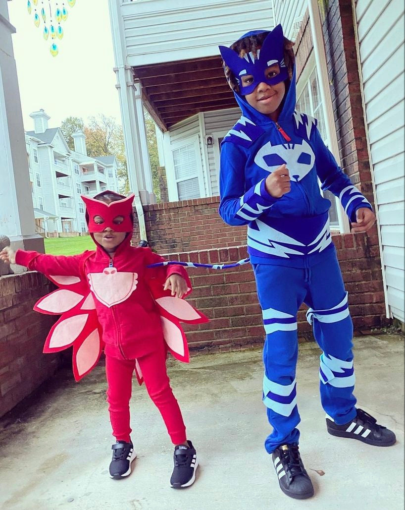 Adorable Kids DIY PJ Masks (Catboy and Owlette) Costume