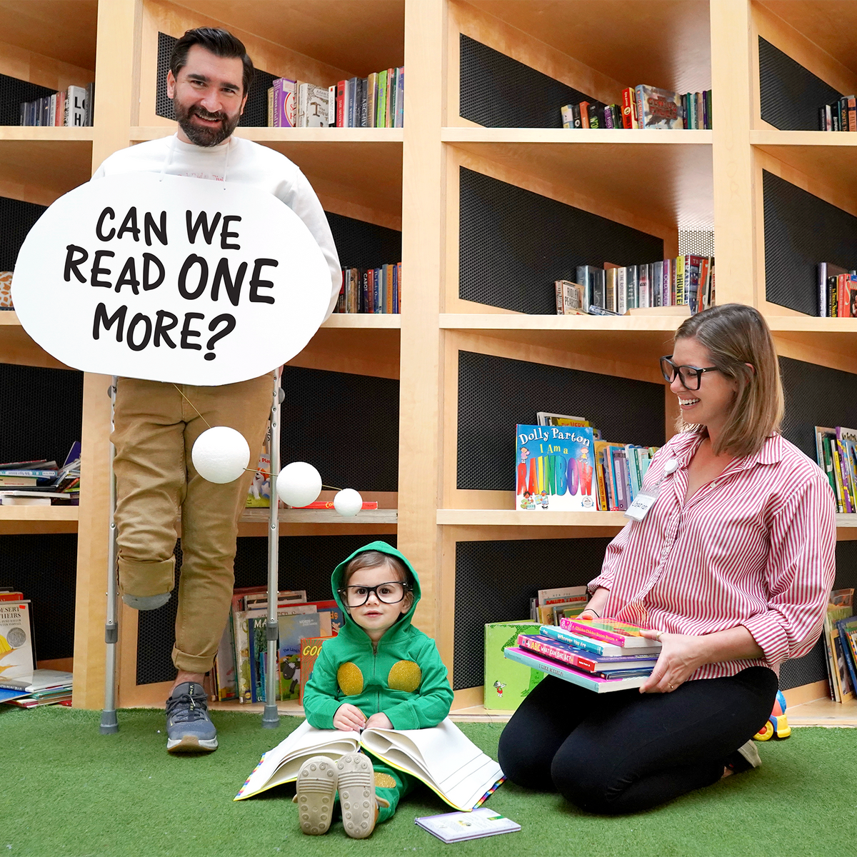 Bookworm, Thought Bubble & Librarian