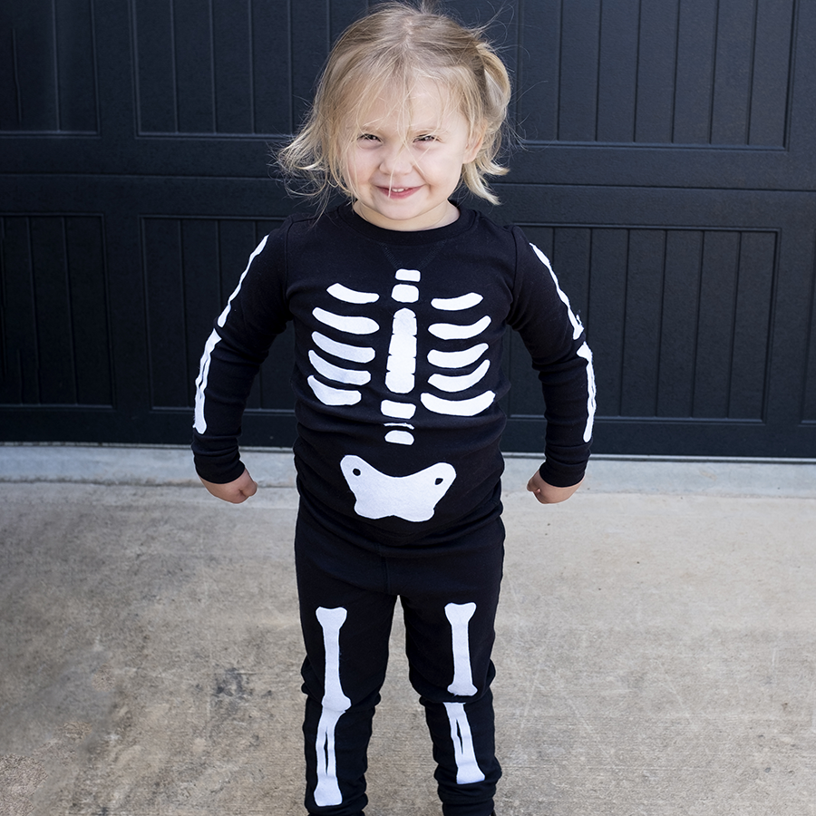 Skeleton kids deals costume
