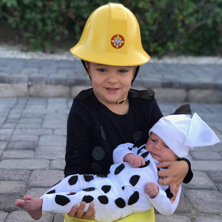 Firefighter & Dalmatian