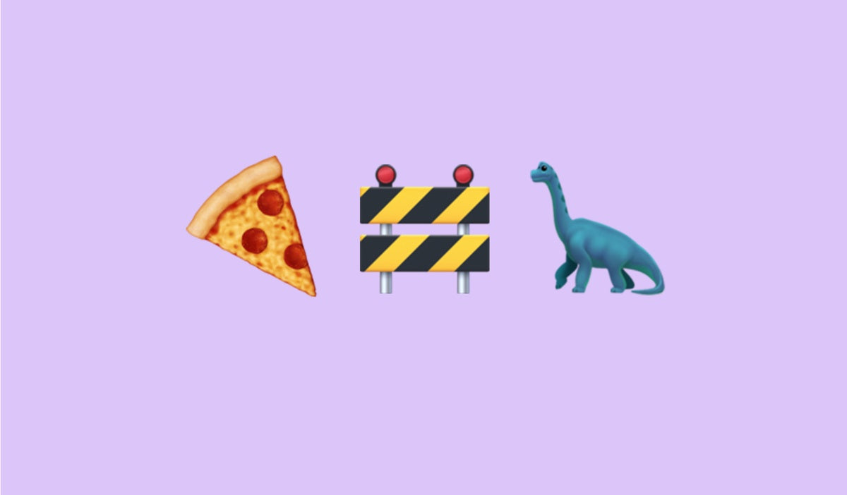 pizza dinosaur emoji