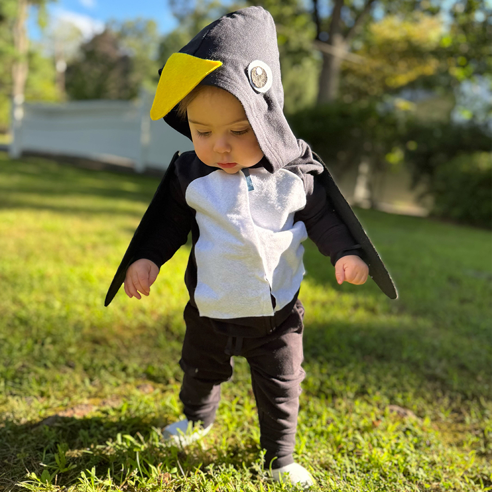 Amscan Waddles The Penguin Baby Costume – Disfraz De Pingüino Con Alas Y Pajarita (Broches Para Pañal)