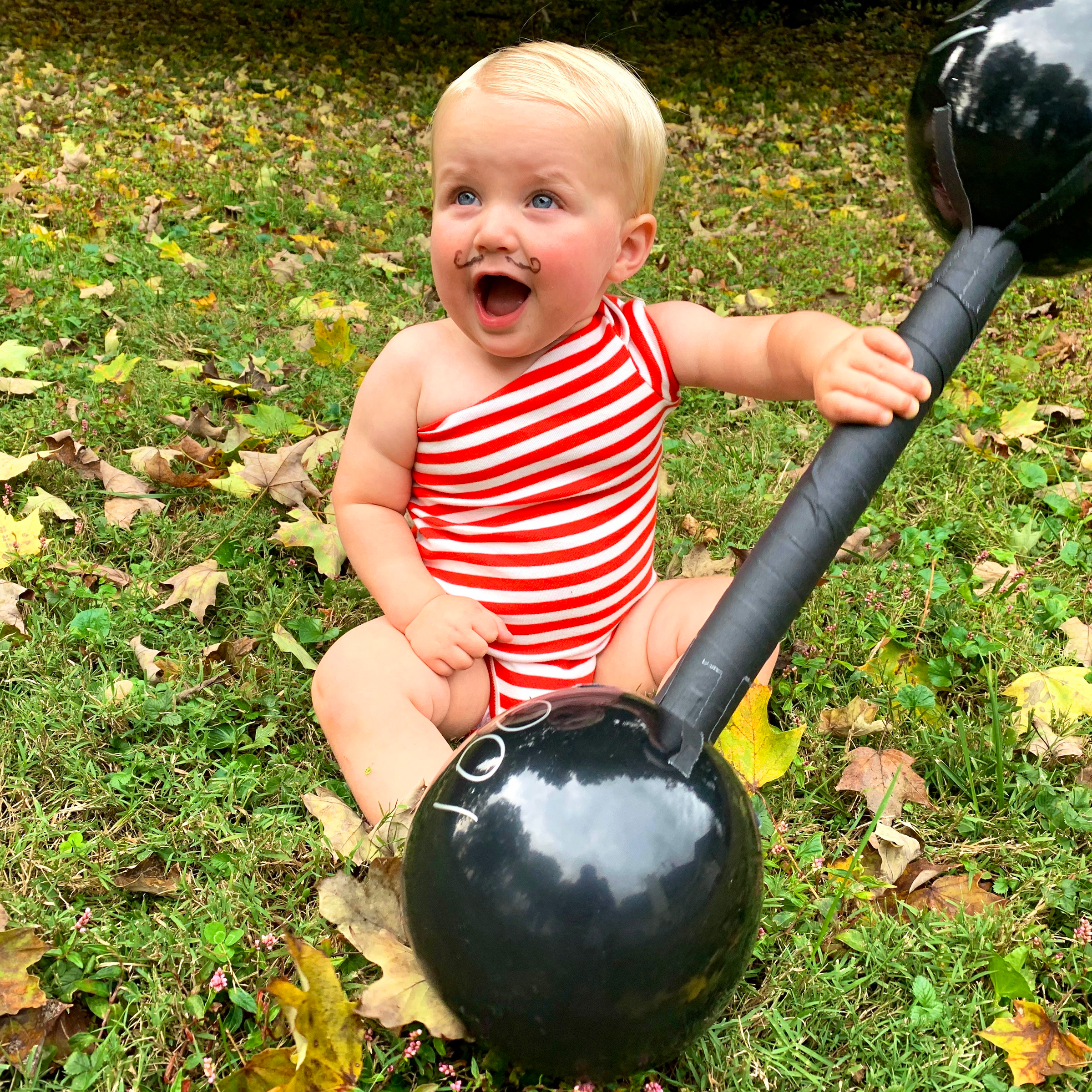 Baby strongman deals costume