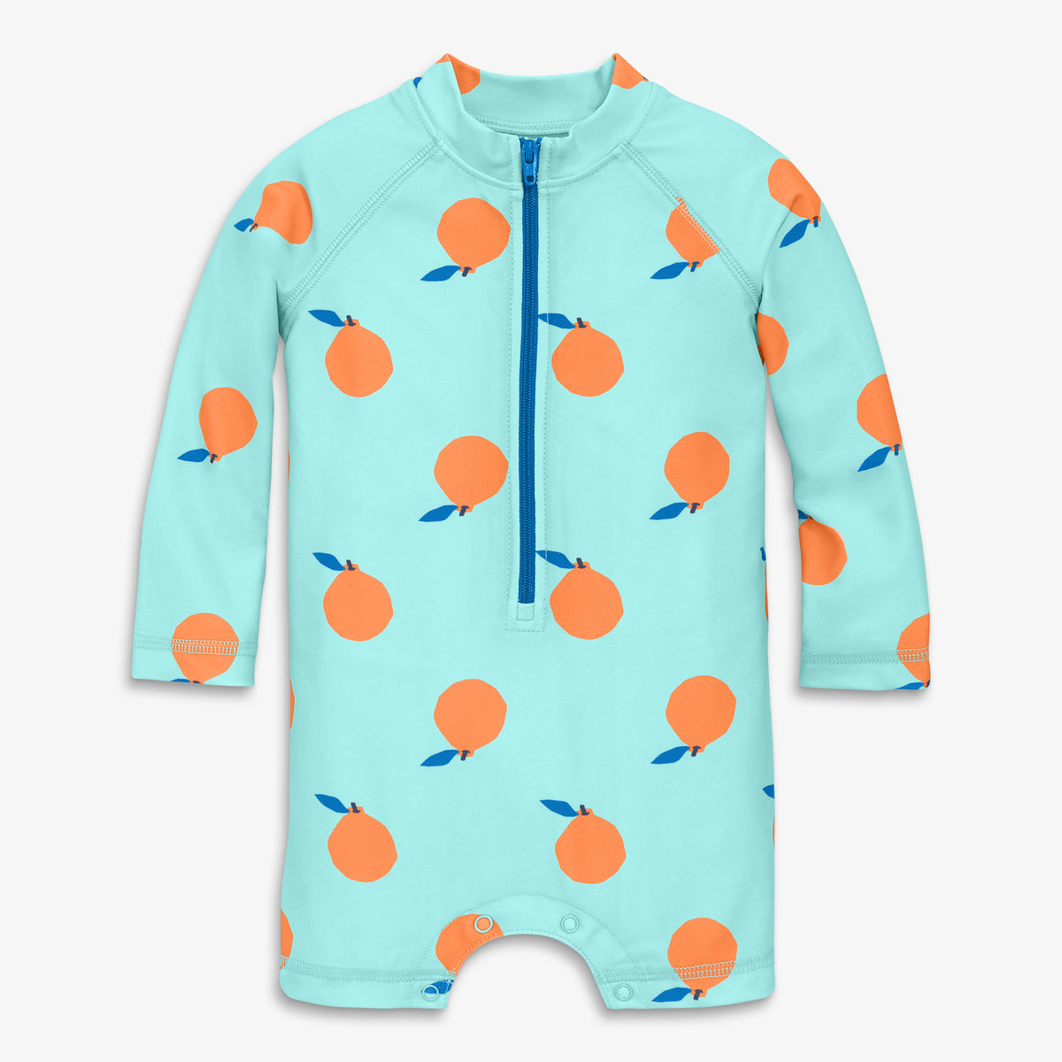 Baby one-piece rash guard in citrus burst | Primary.com