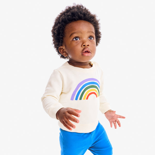 Clearance baby rainbow sweatshirt | Primary.com Clearance baby rainbow sweatshirt | Primary.com