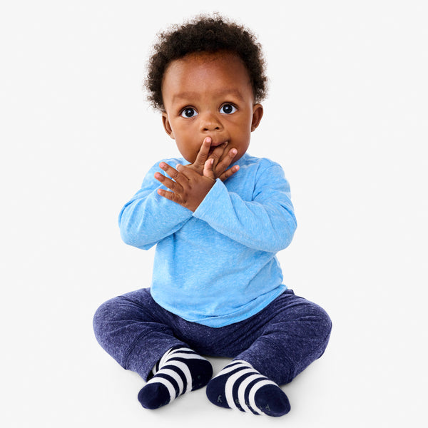 Baby heathered easy pant | Primary.com