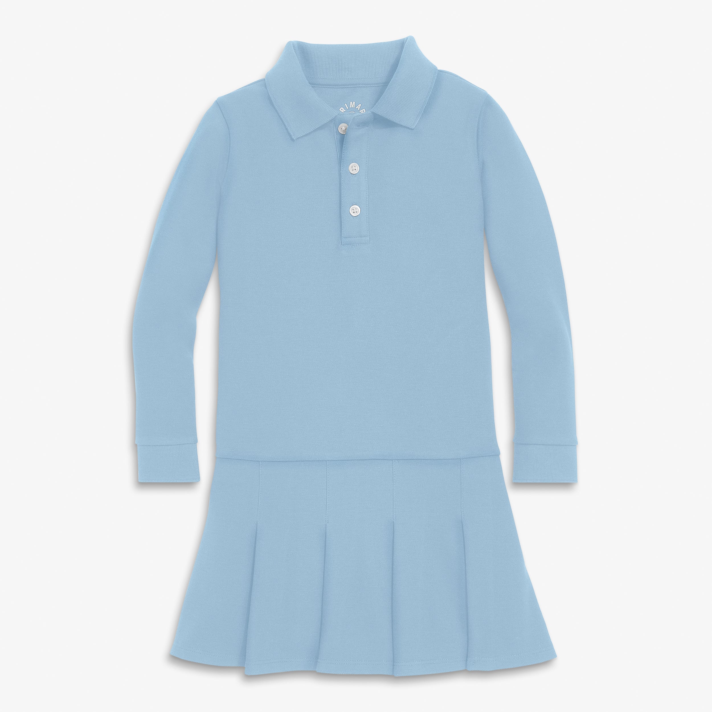 polo long sleeve dress Kids long sleeve pique polo dress size 6-7