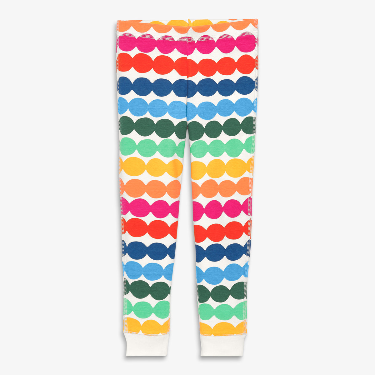 Organic PJ Pant In Cutout Dot Primary organic-pj-pant-in-cutout-dot-primary