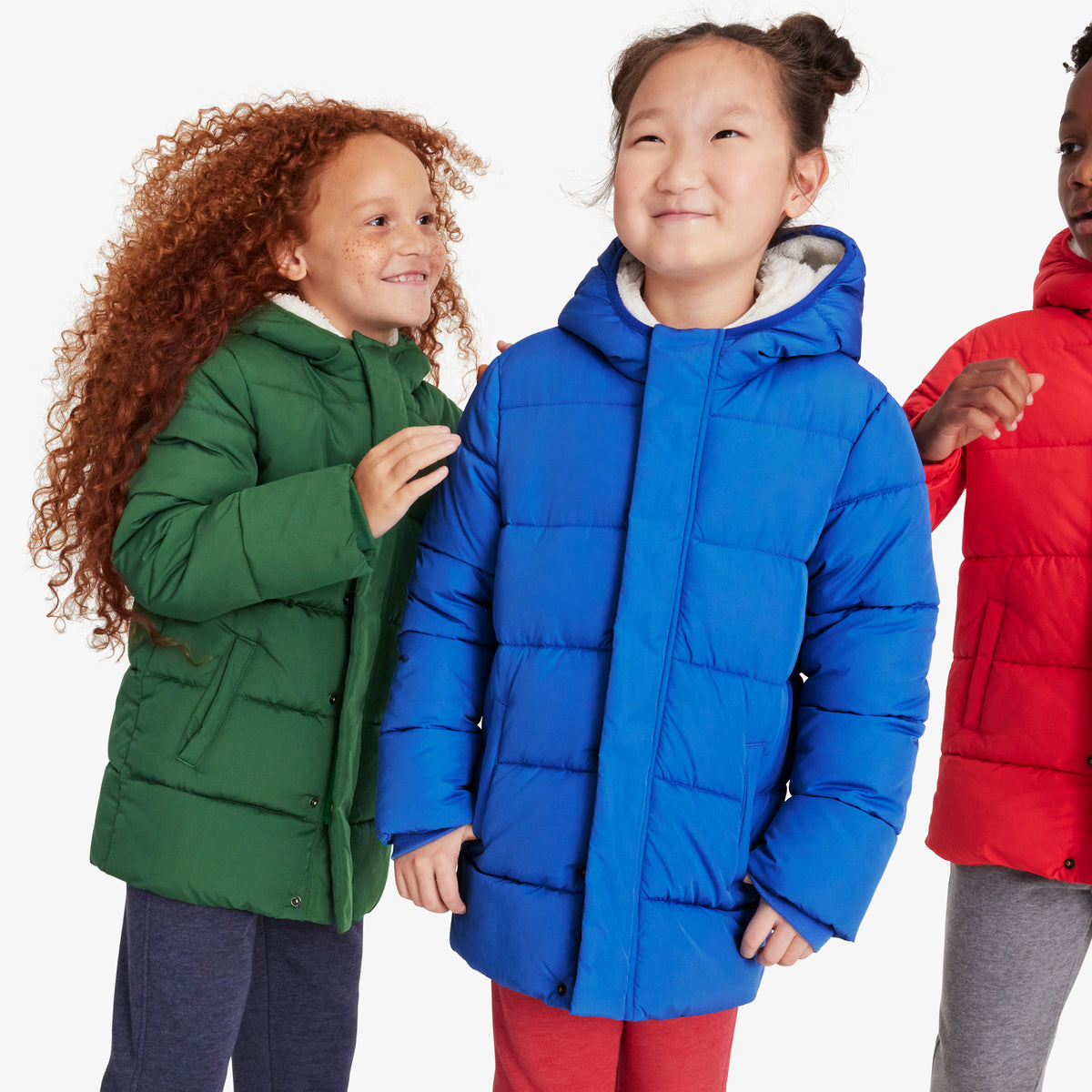 Child Using Puffer Kids parka puffer coat | Primary.com