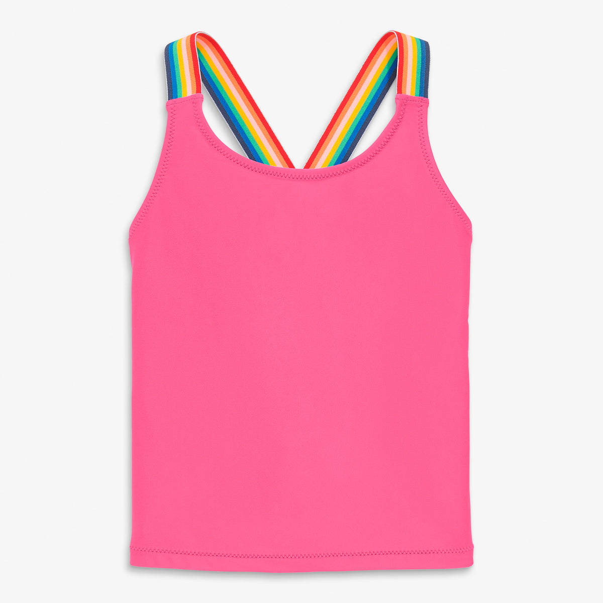 Swim top with rainbow trim | Primary.com